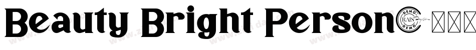 Beauty Bright Person字体转换